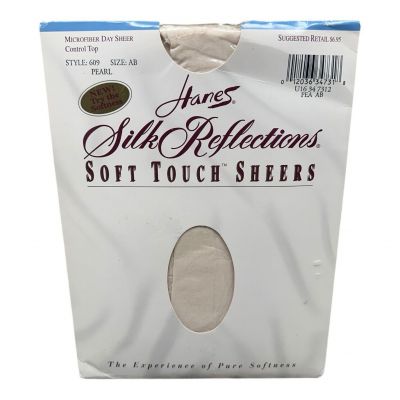 1994 Hanes Silk Reflections Soft Touch Pearl Size AB Control Top Style# 609